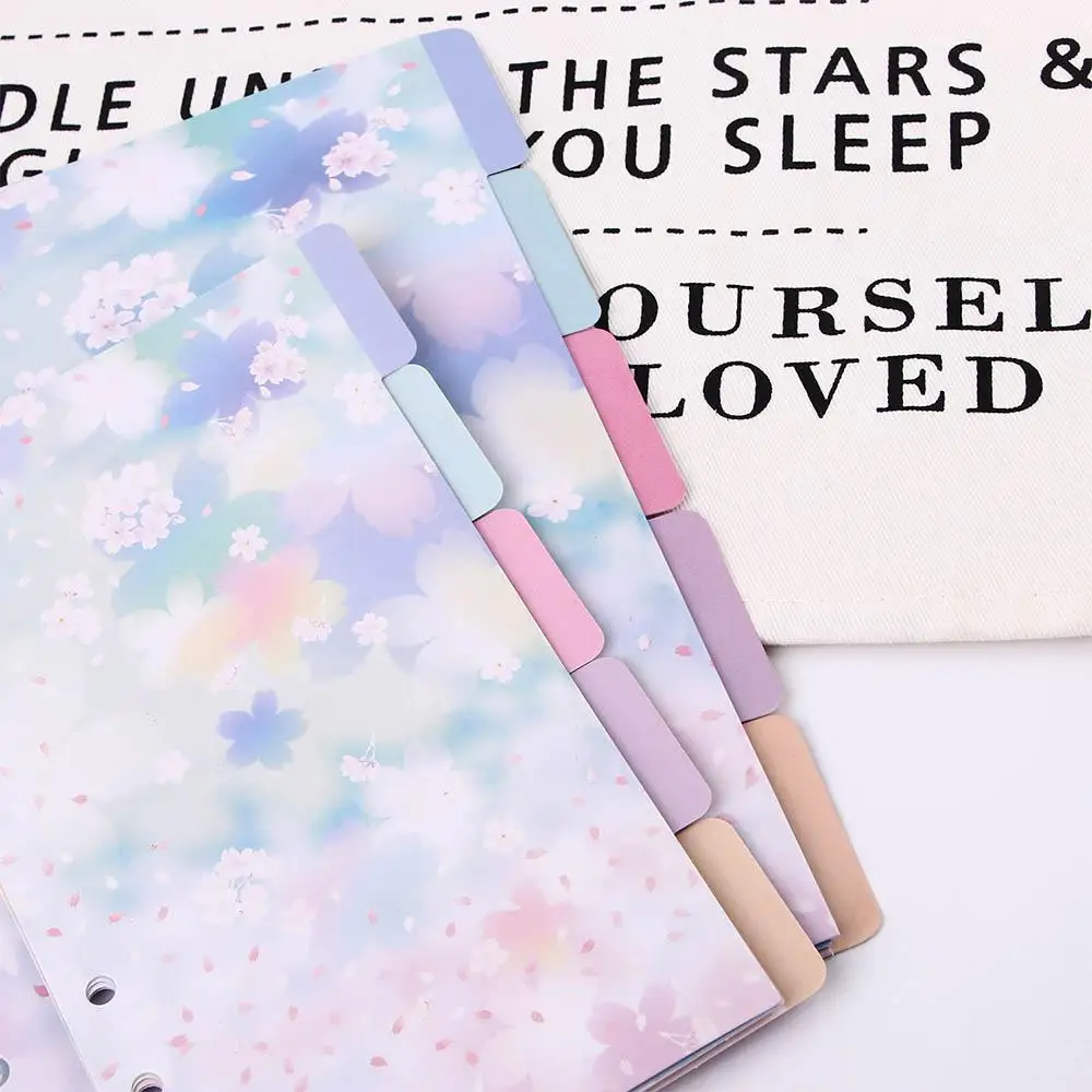 A5 A6 Loose Leaf Binders 6-Ring Binder Notebook Divider Index Loose Leaf Separator Page Binder Index Page Cherry Blossoms Style
A5 A6 Loose Leaf Binders 6-Ring Binder Notebook Divider Index Loose Leaf Separator Page Binder Index Page Cherry Blossoms Style