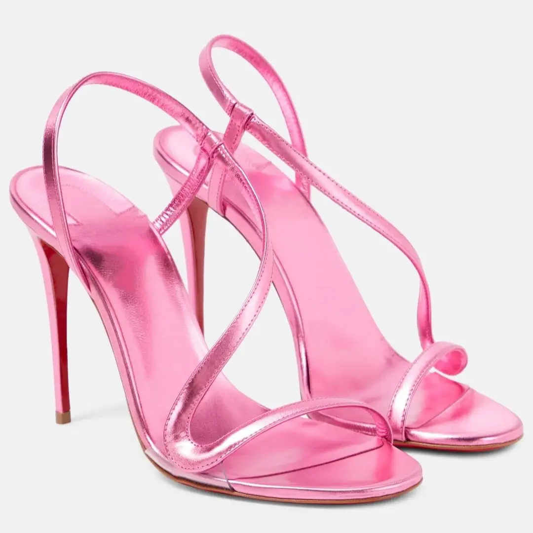 Pink Color Patent Leather Women’S Sandals Peep Toe Elastic Band Slip On Red Sole Pumps Female High Heels Summer Beach Shoes Lady
Pink Color Patent Leather Women’S Sandals Peep Toe Elastic Band Slip On Red Sole Pumps Female High Heels Summer Beach Shoes Lady