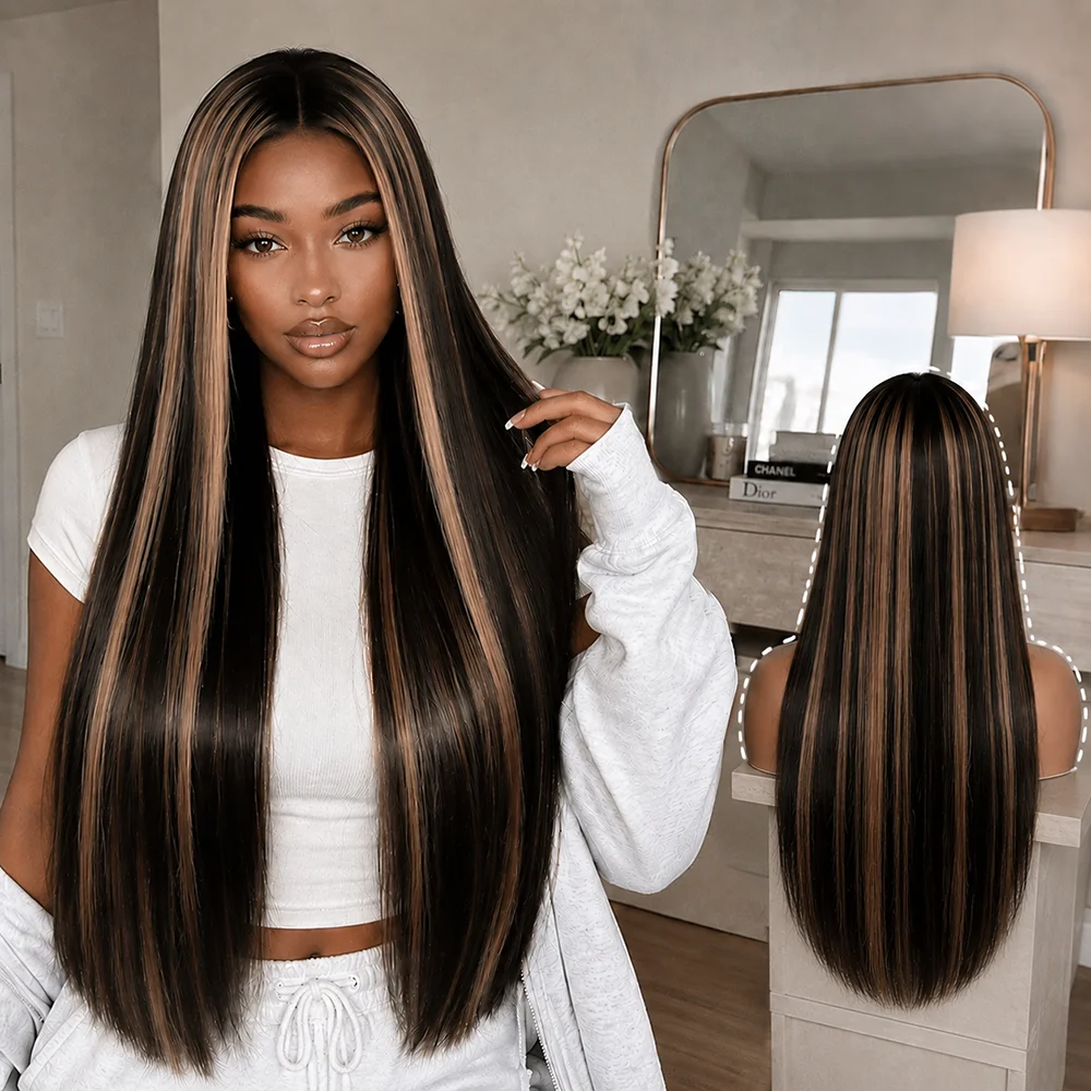 1B/30 Highlight Straight Lace Frontal Human Hair Wig 250% Density Brazilian 4/27 Deep Wave Human Hair Wigs Pre Plucked For Women
1B/30 Highlight Straight Lace Frontal Human Hair Wig 250% Density Brazilian 4/27 Deep Wave Human Hair Wigs Pre Plucked For Women