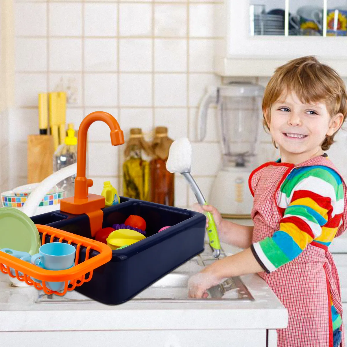 Dishwashing Play Set Durable Safe Material Educational Entertaining Kids Kitchen Playthings Perfect Daily Gift
Dishwashing Play Set Durable Safe Material Educational Entertaining Kids Kitchen Playthings Perfect Daily Gift