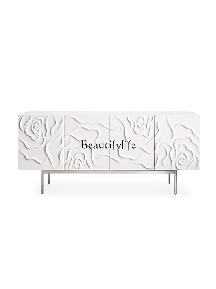 Simple Modern Sideboard Cabinet Minimalist Hallway Living Room Wall Locker White Tea Cabinet
Simple Modern Sideboard Cabinet Minimalist Hallway Living Room Wall Locker White Tea Cabinet