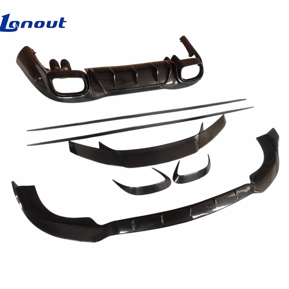 Front Lip, Rear Diffuser, Side Skirt, and Rear Spoiler for AMG GT50 GT53 Modified B-style Carbon Fiber Body Kit
Front Lip, Rear Diffuser, Side Skirt, and Rear Spoiler for AMG GT50 GT53 Modified B-style Carbon Fiber Body Kit