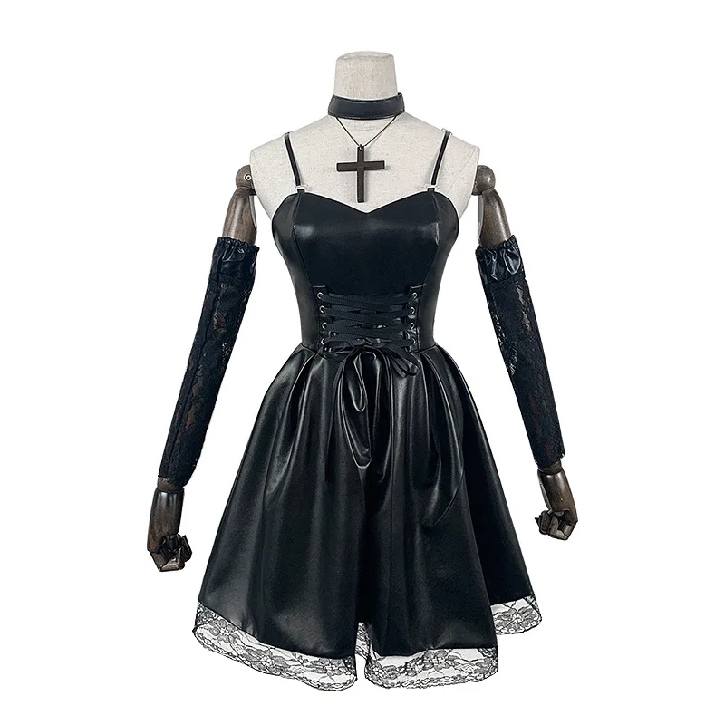 Cosplay Costume Imitation Leather Sexy Dress+Neck jewelry+stockings+necklace Uniform Outfit Christmas Day suit
Cosplay Costume Imitation Leather Sexy Dress+Neck jewelry+stockings+necklace Uniform Outfit Christmas Day suit