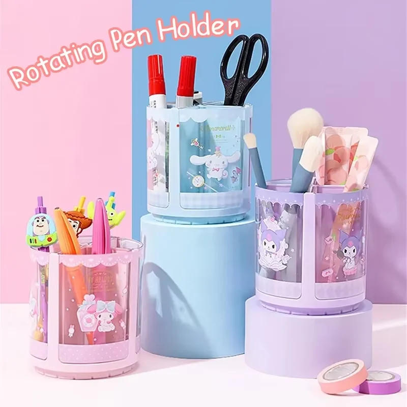 Sanrio Series Pen Holder Cute Cartoon Rotating Pen Holder Kuromi Melody Back-To-School Gift Decoration Girl Gift Genuine
Sanrio Series Pen Holder Cute Cartoon Rotating Pen Holder Kuromi Melody Back-To-School Gift Decoration Girl Gift Genuine