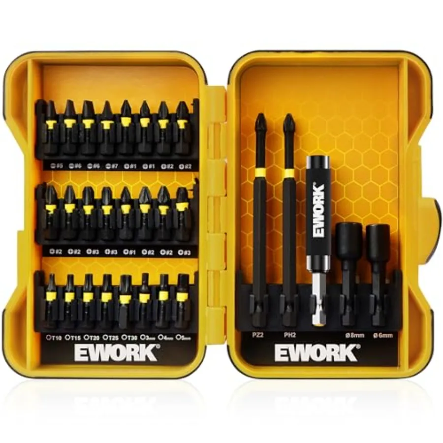 Набор магнитных отверток из 29 предметов с шестигранным хвостовиком S2, легированная сталь S2 для ударной отвертки, прочные и высокопроизводительные инструменты для
Набор магнитных отверток из 29 предметов с шестигранным хвостовиком S2, легированная сталь S2 для ударной отвертки, прочные и высокопроизводительные инструменты для