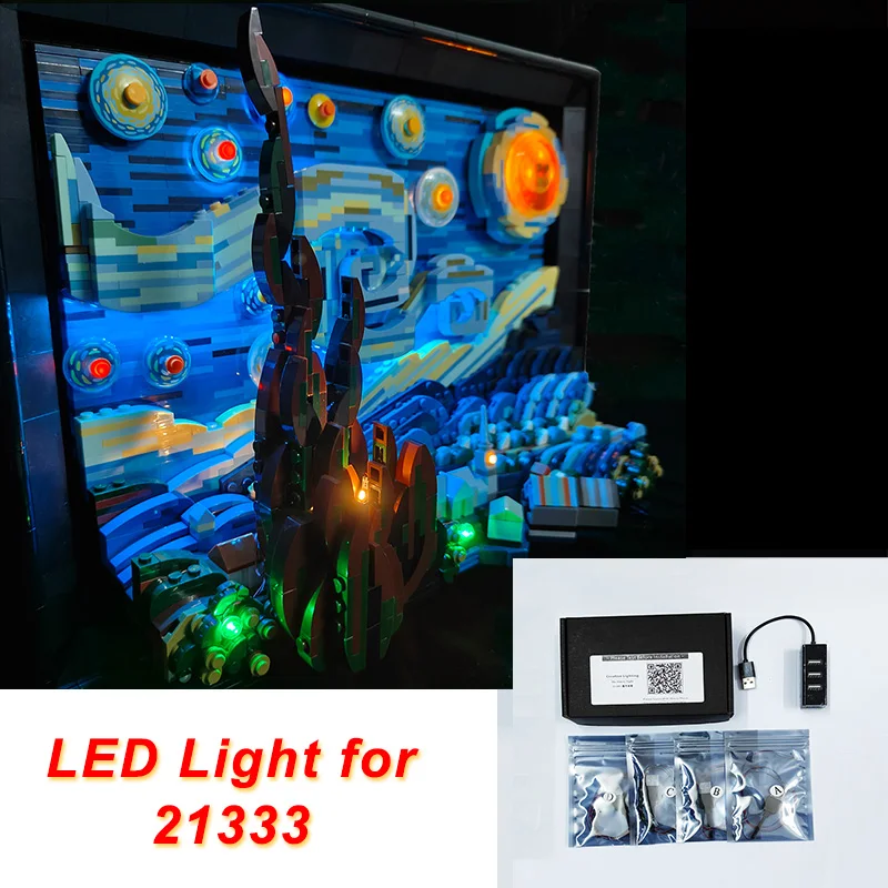 LED Light Set for 21333 The Starry Night Model, Display Lighting (Model NOT Included)
LED Light Set for 21333 The Starry Night Model, Display Lighting (Model NOT Included)