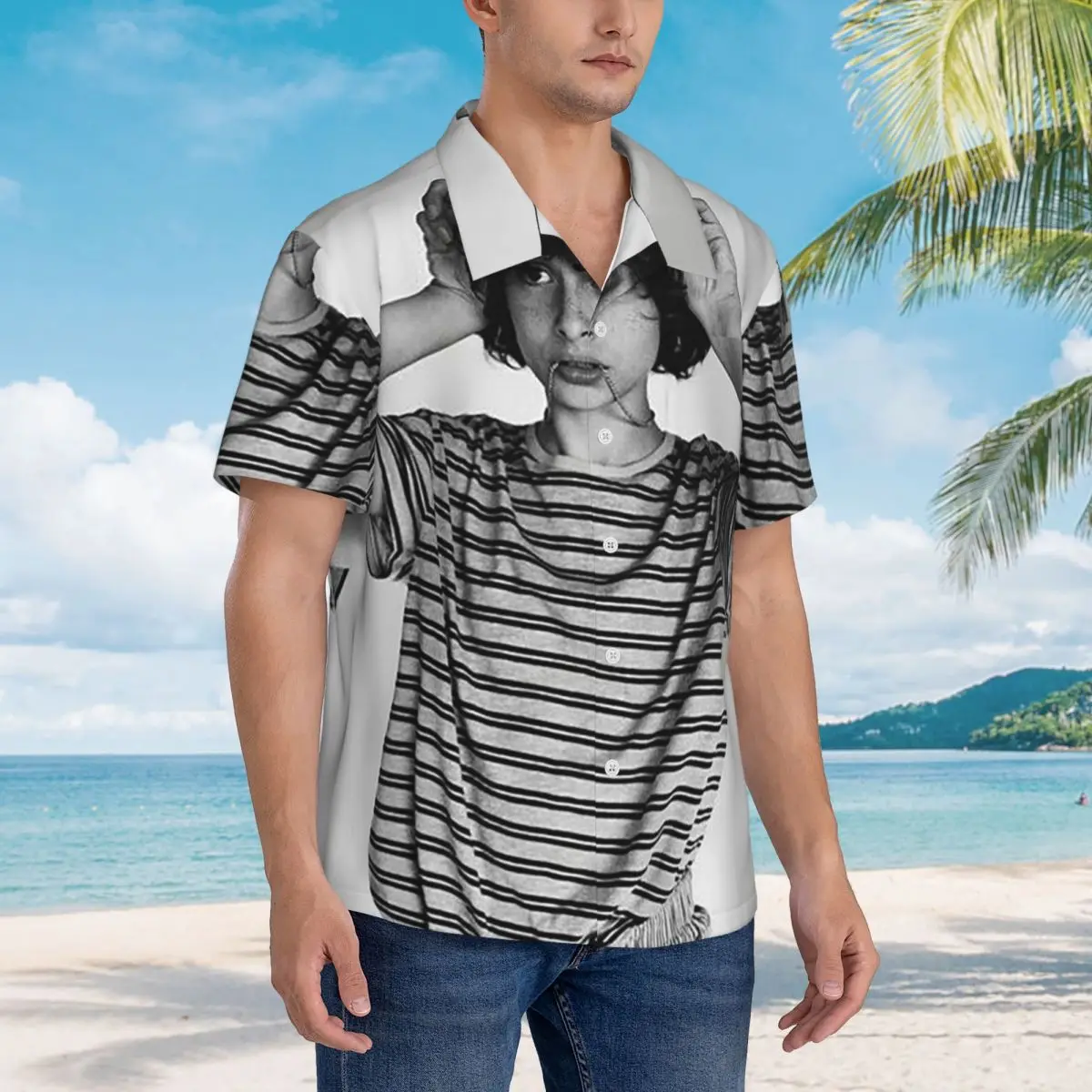 Finn Wolfhard Hawaiian Shirts Casual Men Short Sleeve Shirt for Summer Beach Men's Button Tops
Finn Wolfhard Hawaiian Shirts Casual Men Short Sleeve Shirt for Summer Beach Men's Button Tops
