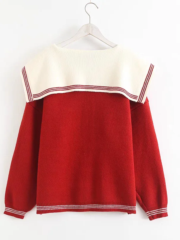Korean Sle Thiened Design Navy Collar Sweater Jaet Women Loose Lazy Doll Anti-Aging Open Cardigan Outerwear Knittedwear
Korean Sle Thiened Design Navy Collar Sweater Jaet Women Loose Lazy Doll Anti-Aging Open Cardigan Outerwear Knittedwear