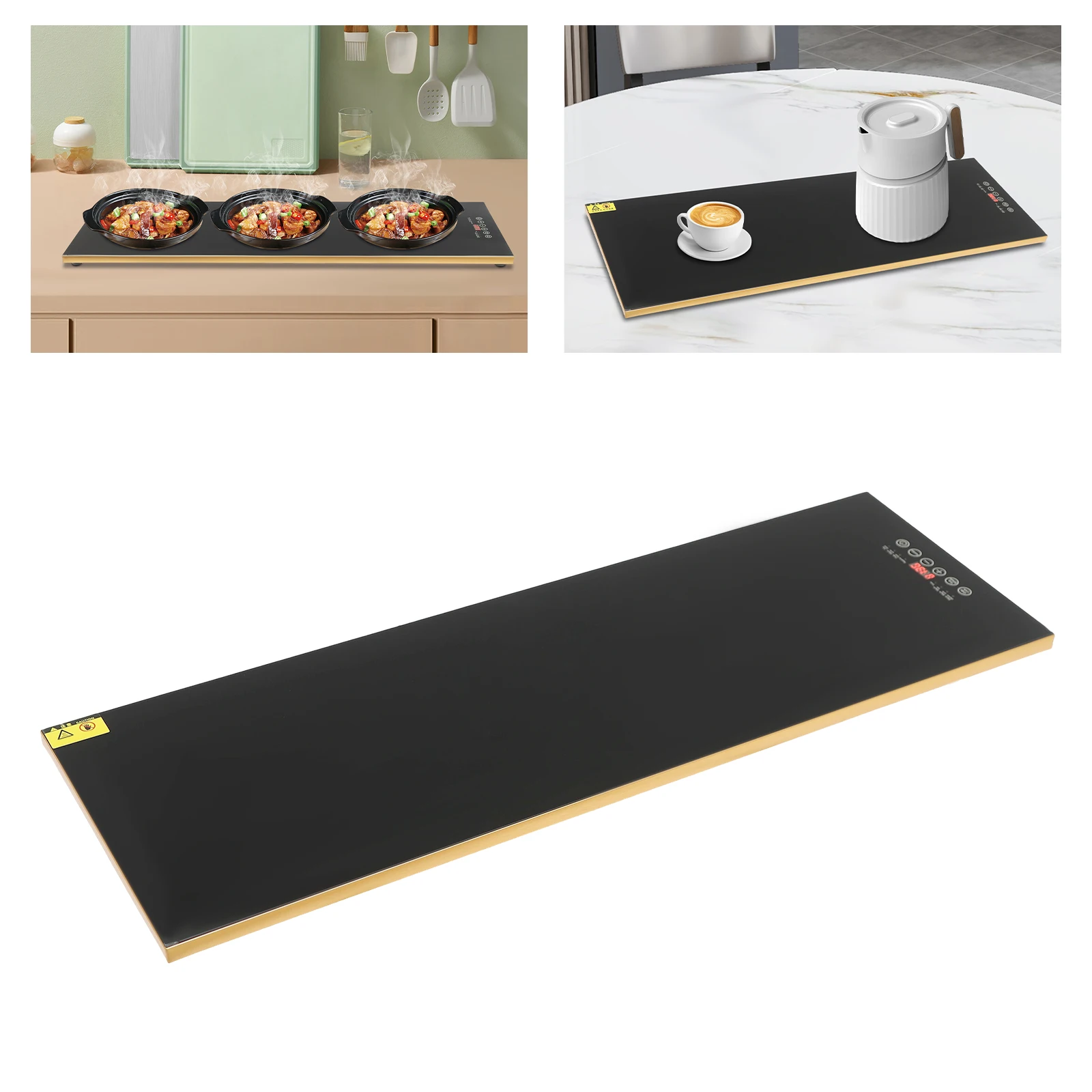 35*12in/31.5*18in Electric Warming Tray 104-284℉ Explosion-proof Tempered Glass Whole-Surface Heating 24H Timing Setting 110V
35*12in/31.5*18in Electric Warming Tray 104-284℉ Explosion-proof Tempered Glass Whole-Surface Heating 24H Timing Setting 110V