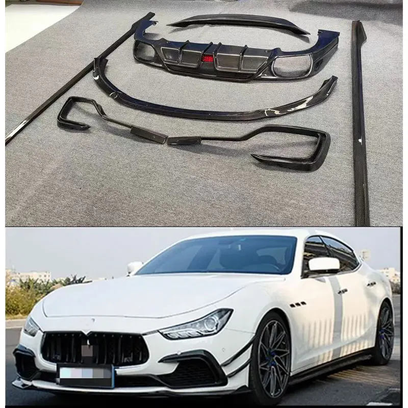 REAL Carbon Fiber Front Bumper Lip Rear Spoiler Trunk Diffuser Cover Body Kit Side Skirt For 14-16 Maserati Ghibli
REAL Carbon Fiber Front Bumper Lip Rear Spoiler Trunk Diffuser Cover Body Kit Side Skirt For 14-16 Maserati Ghibli