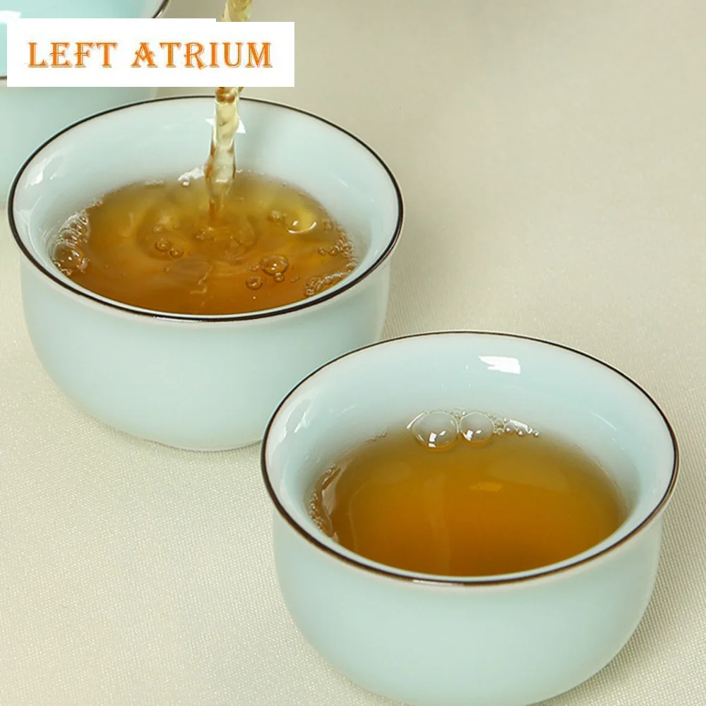 50ml Longquan Celadon Teacup Plum Green Ru Kiln Porcelain Cup Travel Portable Tea Bowl Handmade Tea Set Master Cup Drinkware
50ml Longquan Celadon Teacup Plum Green Ru Kiln Porcelain Cup Travel Portable Tea Bowl Handmade Tea Set Master Cup Drinkware