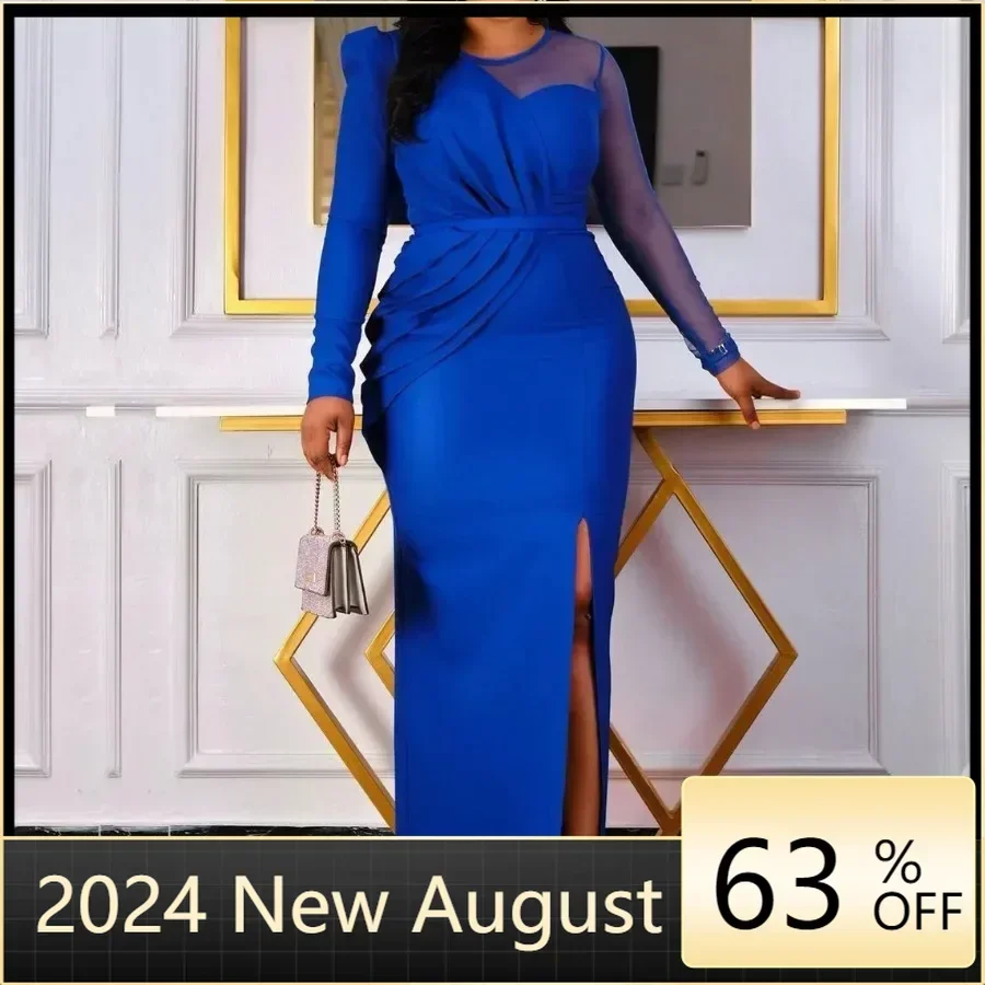 African Dresses for Women Sexy Elegant Mesh Party Dress Women OL Slim Long Sleeve Splice Long Wedding Evening Dress Women
African Dresses for Women Sexy Elegant Mesh Party Dress Women OL Slim Long Sleeve Splice Long Wedding Evening Dress Women