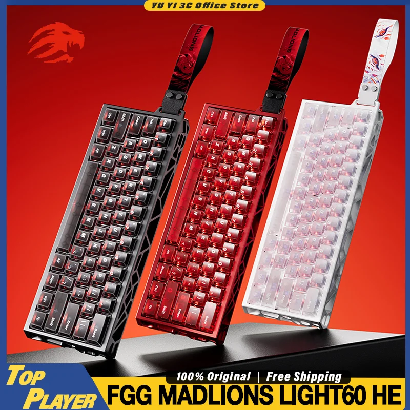 Madlions MAD Light60 HE Gaming Keyboard CNC Aluminum Hollow Shell 8KHZ Polling Rate Dynamic RGB 0.01mm RT DKS SOCD TGL
Madlions MAD Light60 HE Gaming Keyboard CNC Aluminum Hollow Shell 8KHZ Polling Rate Dynamic RGB 0.01mm RT DKS SOCD TGL