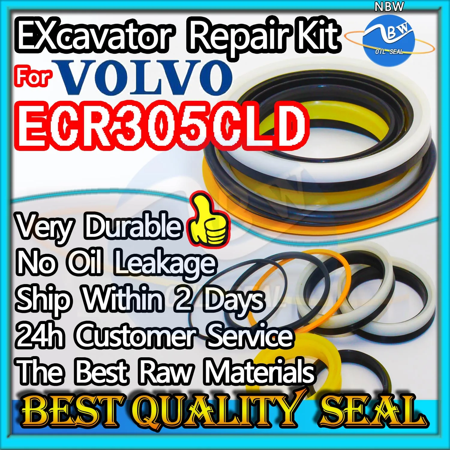 For VOLVO ECR305CLD High Quality Oil Seal Kit Excavator Repair Bushing Control Pilot Valve Blade TRAVEL Joystick Engine O-ring
For VOLVO ECR305CLD High Quality Oil Seal Kit Excavator Repair Bushing Control Pilot Valve Blade TRAVEL Joystick Engine O-ring