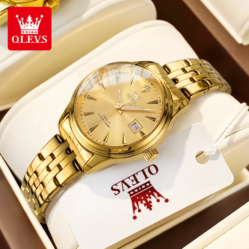OLEVS 5598 Original Brand Women's Watches Waterproof Stainless Steel Luminous Auto Date Luxury Quartz Wristwatch for Lady
OLEVS 5598 Original Brand Women's Watches Waterproof Stainless Steel Luminous Auto Date Luxury Quartz Wristwatch for Lady