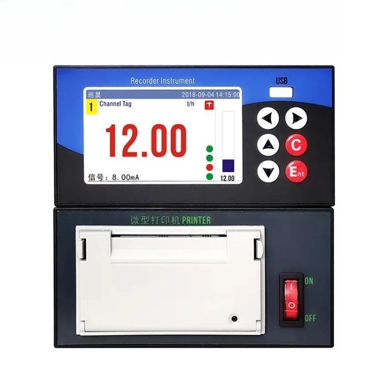 Pressure Pt100 4-20mA RS485 Data Recorder USB Data Logger with Printer 6 Channels Temperature
Pressure Pt100 4-20mA RS485 Data Recorder USB Data Logger with Printer 6 Channels Temperature