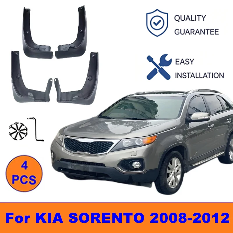 4Pcs Mud Flaps For KIA SORENTO 2008-2012 - Splash Guards Front&Rear Wheel Fender Mudguards Car Exterior Protection Accessories
4Pcs Mud Flaps For KIA SORENTO 2008-2012 - Splash Guards Front&Rear Wheel Fender Mudguards Car Exterior Protection Accessories