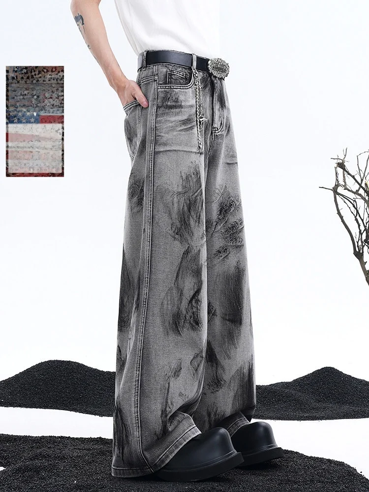 StarTexceedend American High Street Graffiti Men's Summer Loose Wide Leg Casual Jeans mid High Waist Cotton Youth Trend
StarTexceedend American High Street Graffiti Men's Summer Loose Wide Leg Casual Jeans mid High Waist Cotton Youth Trend