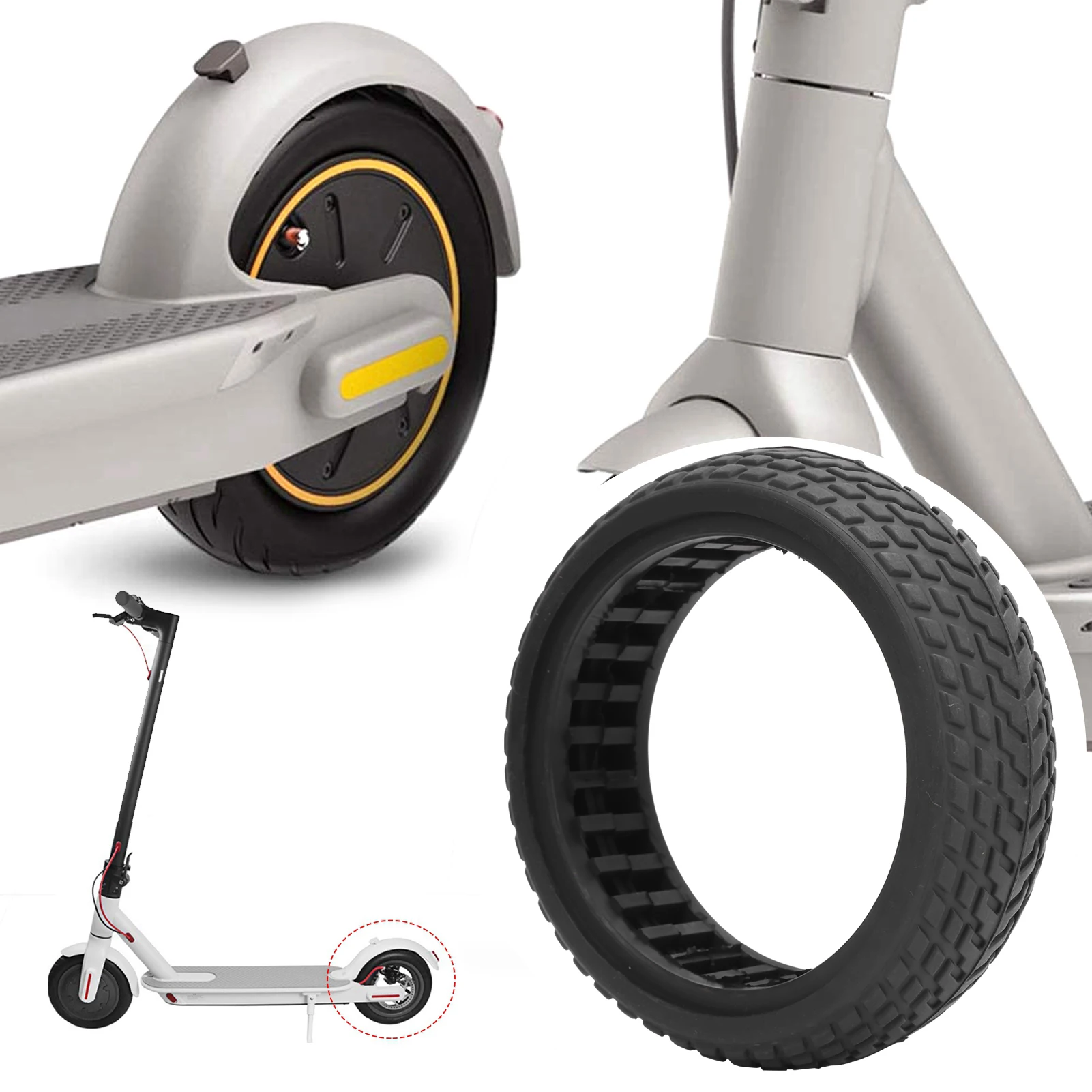 4.2 Inch Scooter Tires, Explosion‑Proof Solid Tyre Rubber Tire Hollow Out Damping for Electric Scooter
4.2 Inch Scooter Tires, Explosion‑Proof Solid Tyre Rubber Tire Hollow Out Damping for Electric Scooter