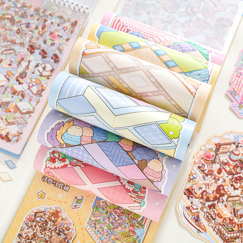 20pcs Kawaii Cartoon Capibala Series 3D Stacked Miniature Scene Pocket Cabin Sticker Book Children's Birthday Festival Gift
20pcs Kawaii Cartoon Capibala Series 3D Stacked Miniature Scene Pocket Cabin Sticker Book Children's Birthday Festival Gift
