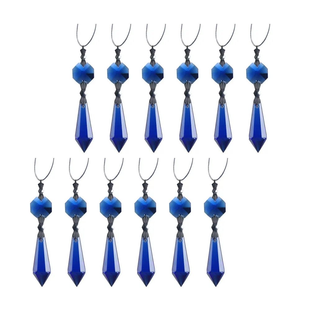 12 pcs Crystal Bead Curtain Pendant Blue Ornaments Hanging Decoration Lightweight Smooth Sparkling No Fading Blackening Easy
12 pcs Crystal Bead Curtain Pendant Blue Ornaments Hanging Decoration Lightweight Smooth Sparkling No Fading Blackening Easy