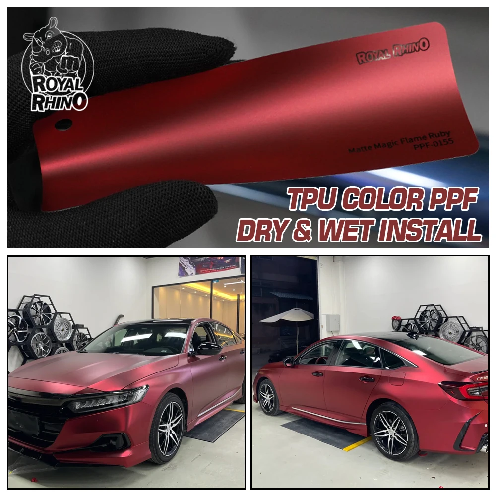 Romanee Red Matte TPU Color PPF Paint Protection Film Car Wrap Scratch Resistant Anti-Yellowing Hydrophobic wet install
Romanee Red Matte TPU Color PPF Paint Protection Film Car Wrap Scratch Resistant Anti-Yellowing Hydrophobic wet install