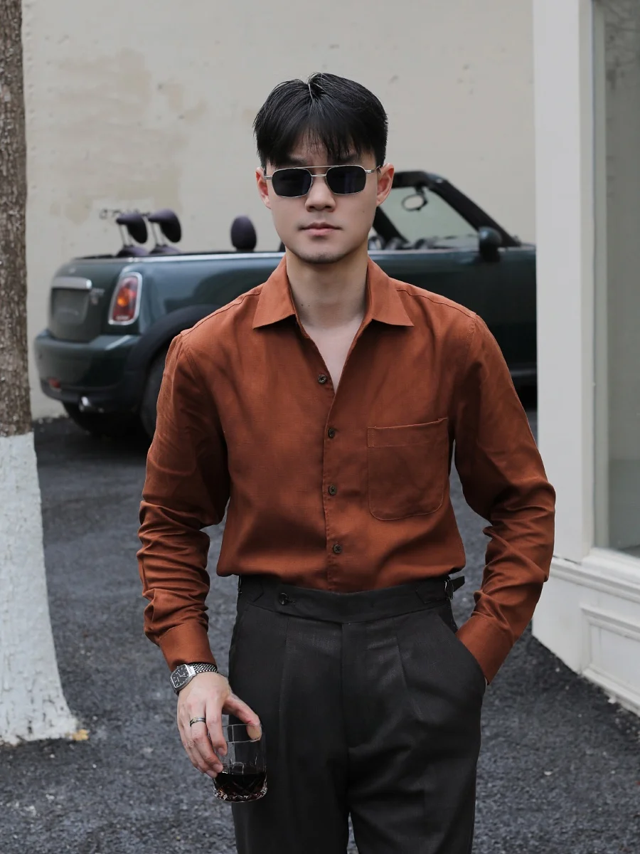 Elegant Italian Style Linen Shirt British Casual Vacation Slim Fit Breathable Shirt Fashionable Urban Wear Long Sleeve Windso...
Elegant Italian Style Linen Shirt British Casual Vacation Slim Fit Breathable Shirt Fashionable Urban Wear Long Sleeve Windso...