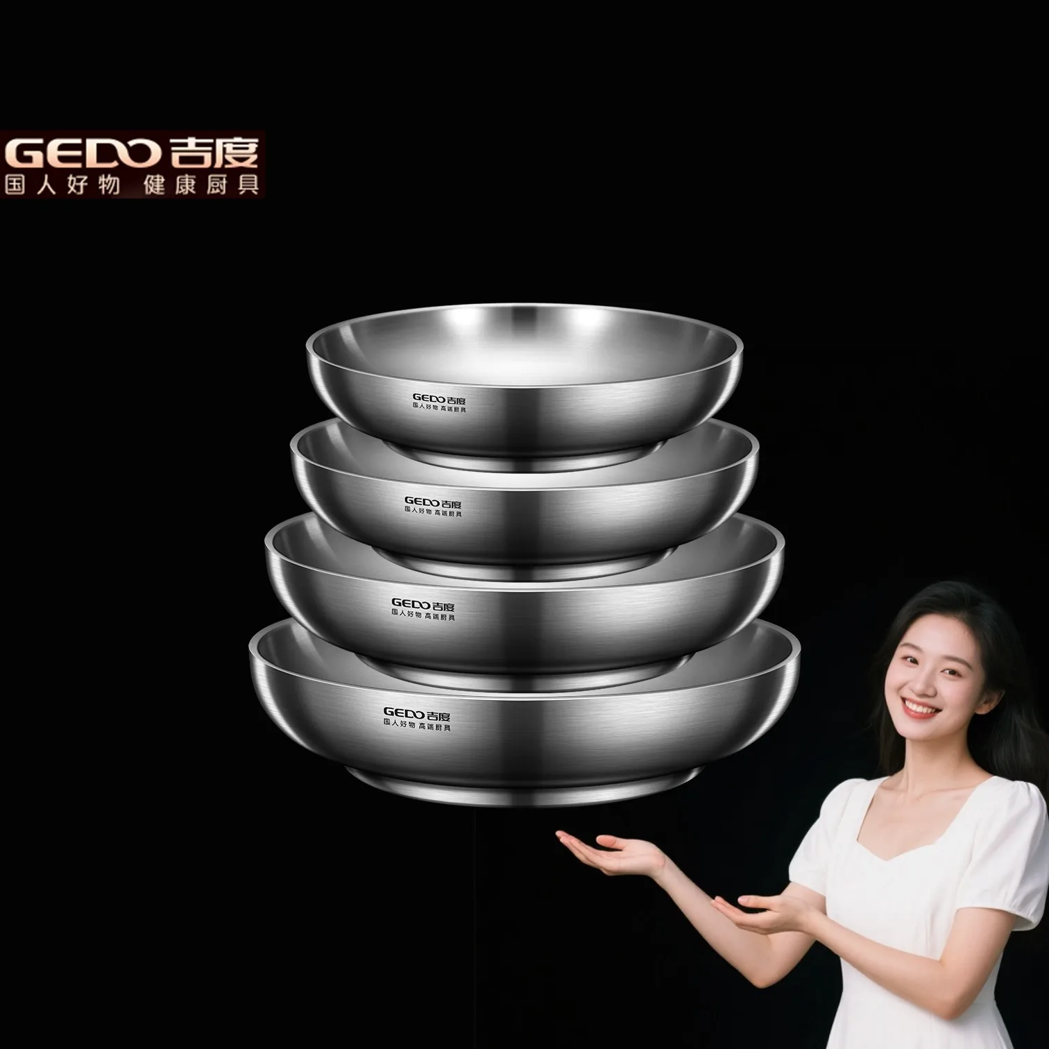 GEDO Ultra Thick Fall Resistant Sanitary Plate 2 Layer Hollow Design Heat Insulation Kitchen Dish 20cm~26cm Diameter Salad Bowl
GEDO Ultra Thick Fall Resistant Sanitary Plate 2 Layer Hollow Design Heat Insulation Kitchen Dish 20cm~26cm Diameter Salad Bowl