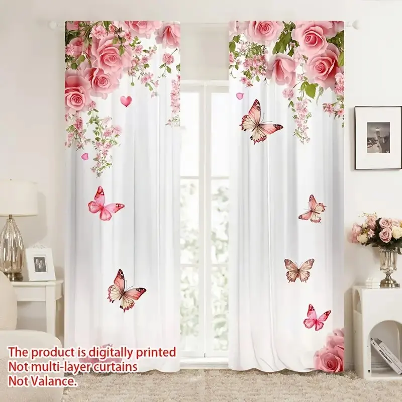 Elegant roses and butterflies - pole bag curtains, bedroom and kitchen decoration, home decoration, living room decoration
Elegant roses and butterflies - pole bag curtains, bedroom and kitchen decoration, home decoration, living room decoration