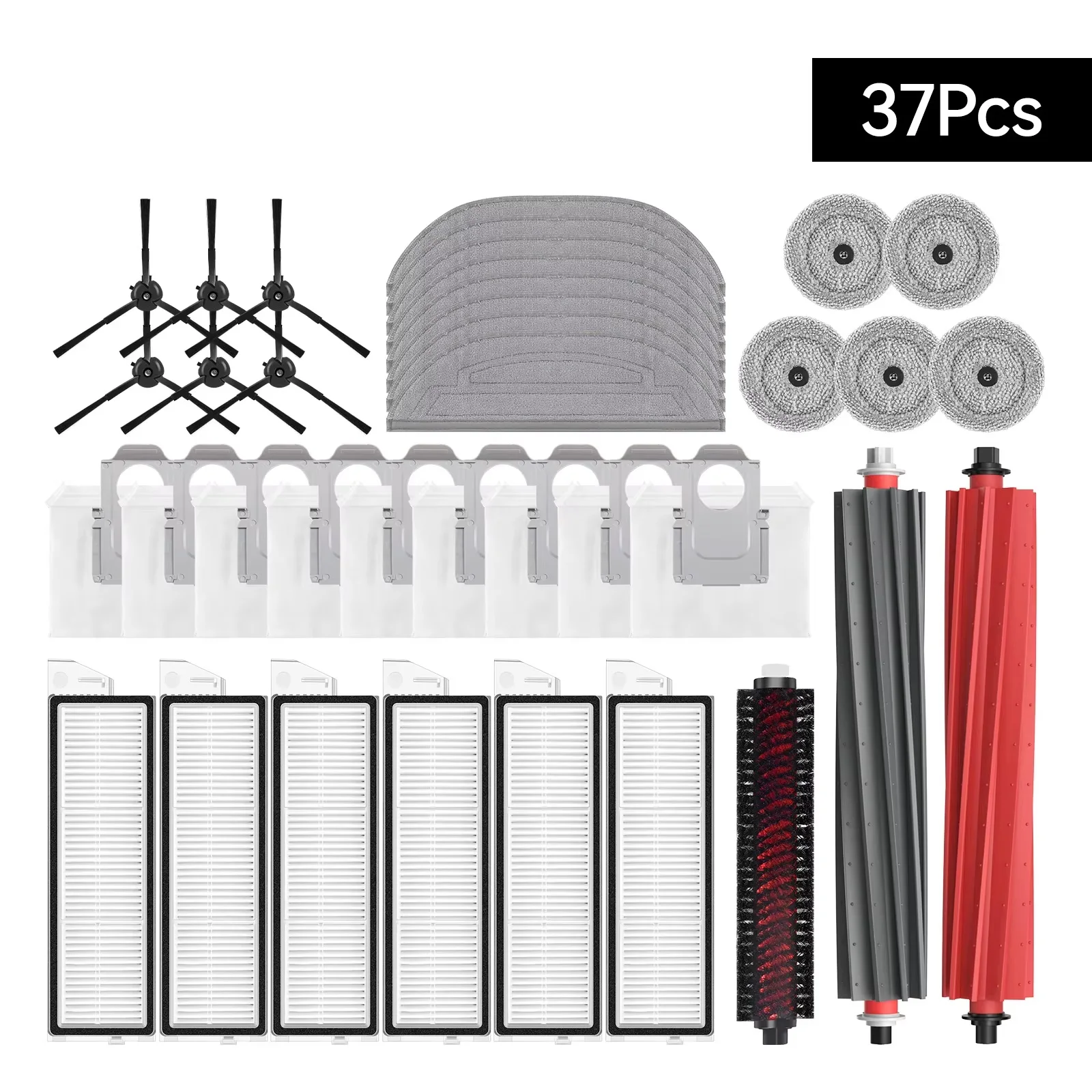 37 PCS For Roborock S8 MaxV Ultra Robot Main Side Brushes Mop Cloths HEPA Filters Dust Bags Accessories Vacuum Spare Parts
37 PCS For Roborock S8 MaxV Ultra Robot Main Side Brushes Mop Cloths HEPA Filters Dust Bags Accessories Vacuum Spare Parts