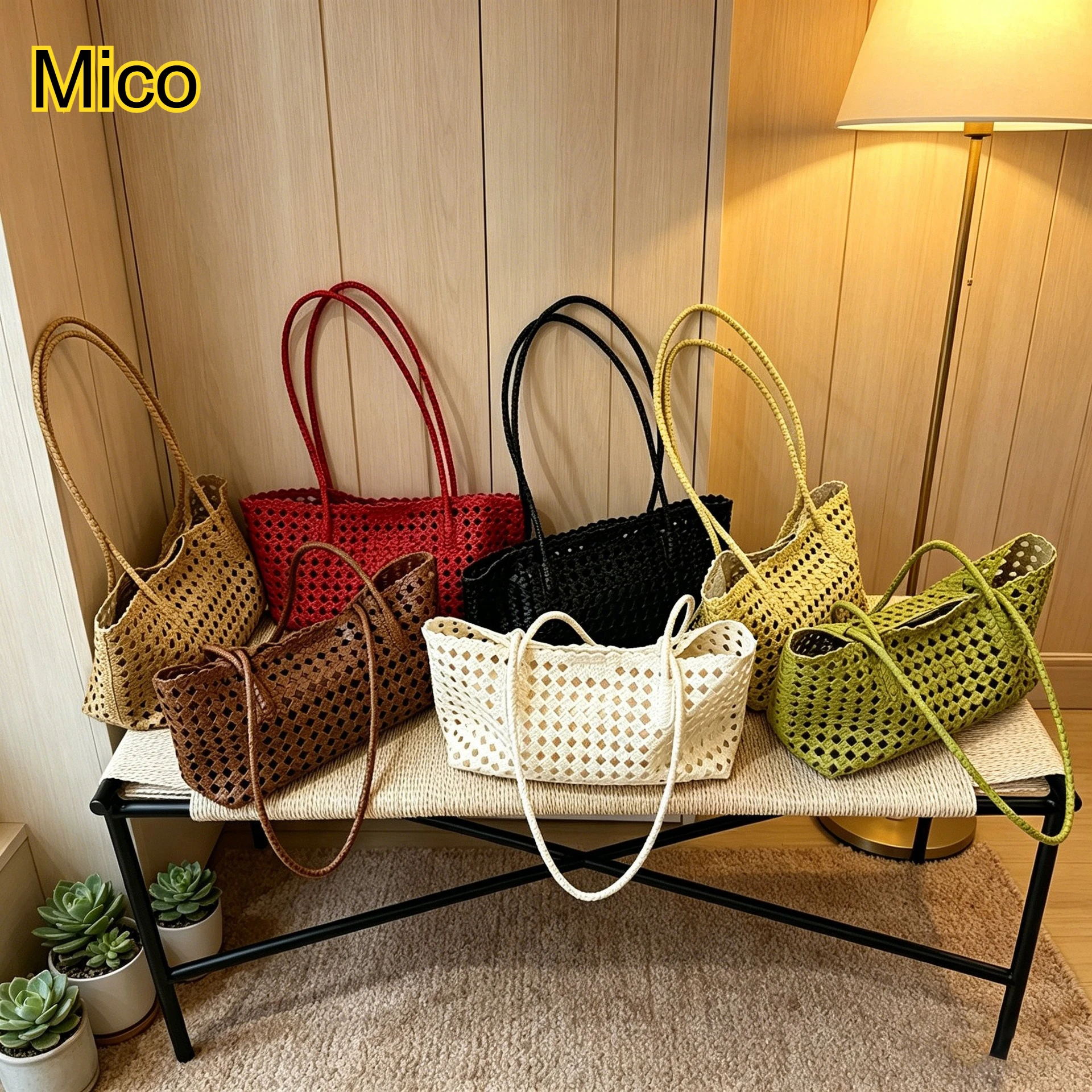 2026 Woven Basket Tote Bag Hollow Shoulder Handbag Large Capacity Nested Tote Storage Organizer Beach Vacation Bag for Women
2026 Woven Basket Tote Bag Hollow Shoulder Handbag Large Capacity Nested Tote Storage Organizer Beach Vacation Bag for Women