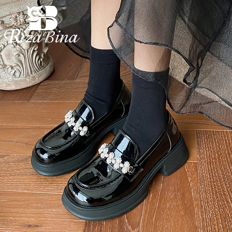 RIZABINA Pumps For Women Genuine Leather Shoes Thick Bottom 2023 Spring New Pumps Fashion Casual Female Footwear Size 34-40
RIZABINA Pumps For Women Genuine Leather Shoes Thick Bottom 2023 Spring New Pumps Fashion Casual Female Footwear Size 34-40