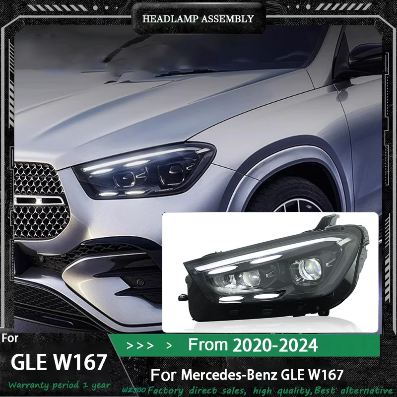 Автомобильные фары, задний фонарь для Benz GLE W167 LED 2020-2024, фара DRL, противотуманная фара, сигнальная лампа ближнего и дальнего света, все светодиодный проектор
Автомобильные фары, задний фонарь для Benz GLE W167 LED 2020-2024, фара DRL, противотуманная фара, сигнальная лампа ближнего и дальнего света, все светодиодный проектор