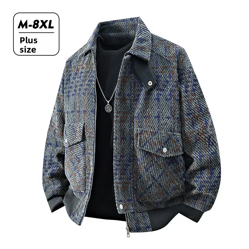 plus Size Men's Jaet Coat Spring Autumn Plaid Trendy Teenage Boy's Top Loose Fit Polyester Nylon Cosite Fiber Long Sve
plus Size Men's Jaet Coat Spring Autumn Plaid Trendy Teenage Boy's Top Loose Fit Polyester Nylon Cosite Fiber Long Sve