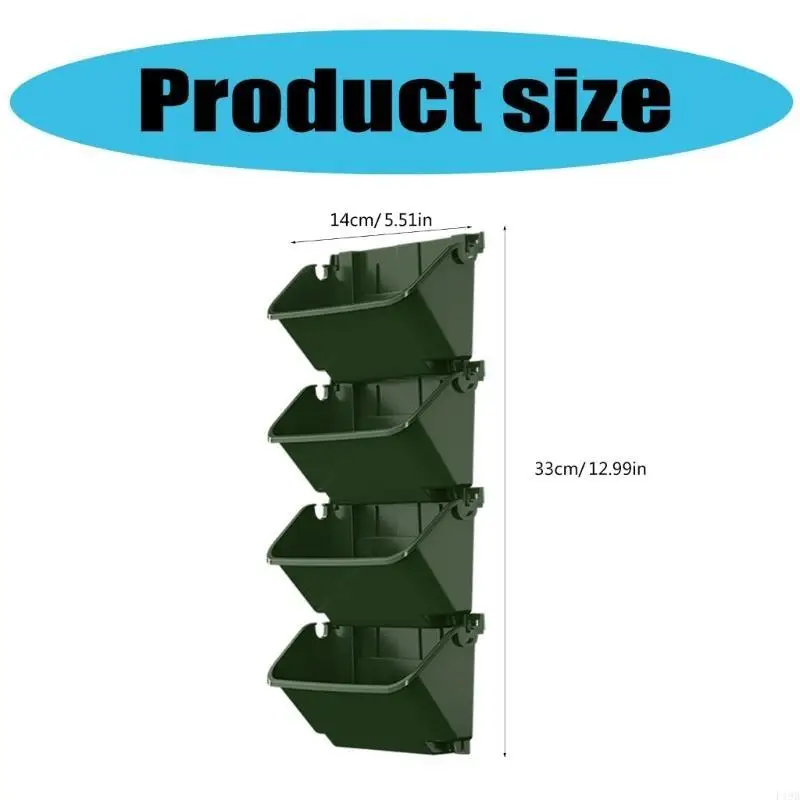 F19B 4pcs Wall Mounted Wall Planter For Outdoor Use Durable Weather Resistant Pots With Easy Installation
F19B 4pcs Wall Mounted Wall Planter For Outdoor Use Durable Weather Resistant Pots With Easy Installation