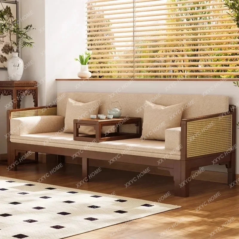 L Solid Wood Arhat Bed New Chinese Living Room Small Apartment Modern Simple Rattan Sofa Bed Dual-purpose Arhat Bed
L Solid Wood Arhat Bed New Chinese Living Room Small Apartment Modern Simple Rattan Sofa Bed Dual-purpose Arhat Bed