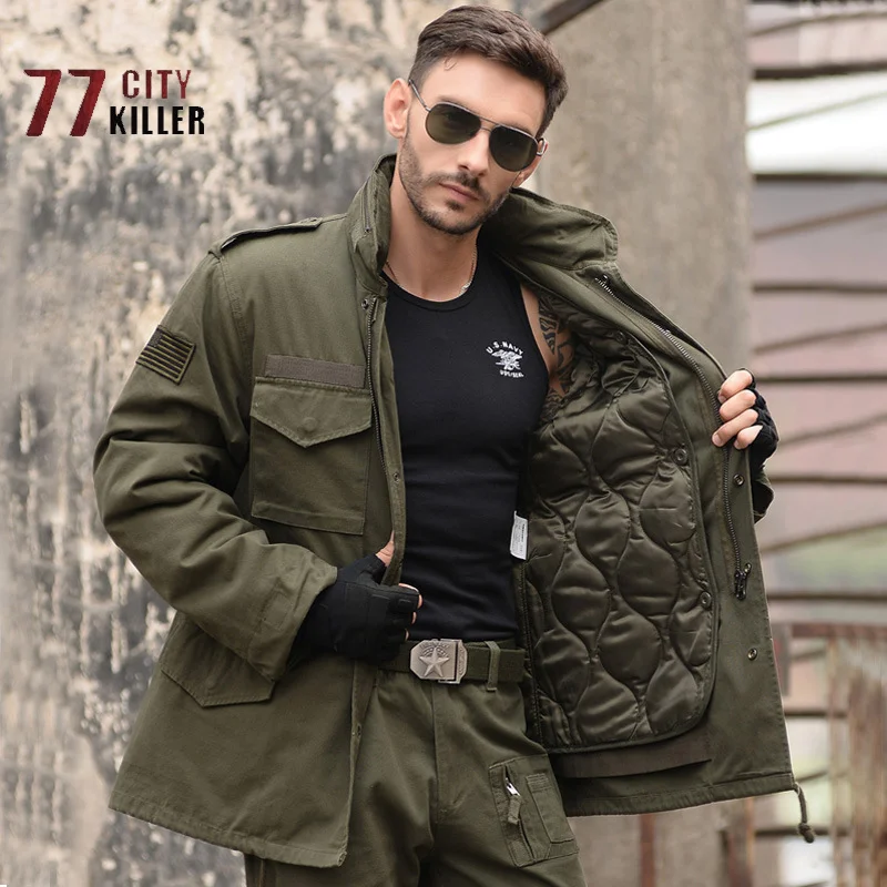 Military Tactical Men's Jacket Army Green Removable Cotton Liner Windbreaker Men's Outdoor Sports Training Warm Coat
Military Tactical Men's Jacket Army Green Removable Cotton Liner Windbreaker Men's Outdoor Sports Training Warm Coat