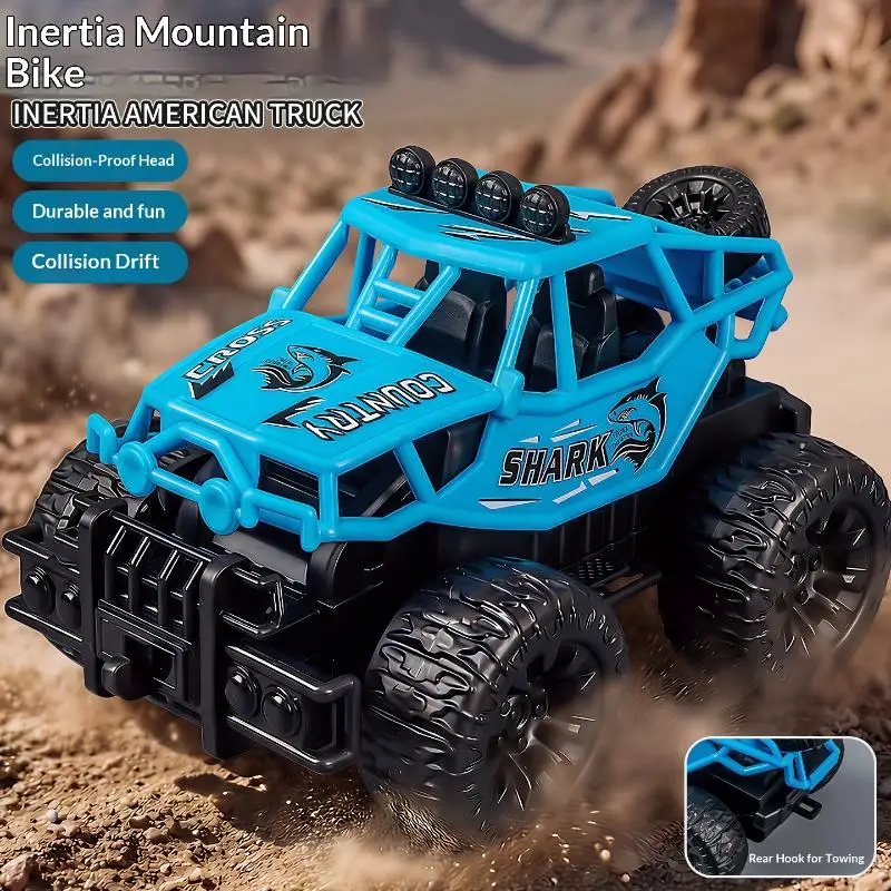 Inertia Off Road Monster Truck Toy Kids Friction Power Plastic Car Durable Vehicle for Play
Inertia Off Road Monster Truck Toy Kids Friction Power Plastic Car Durable Vehicle for Play