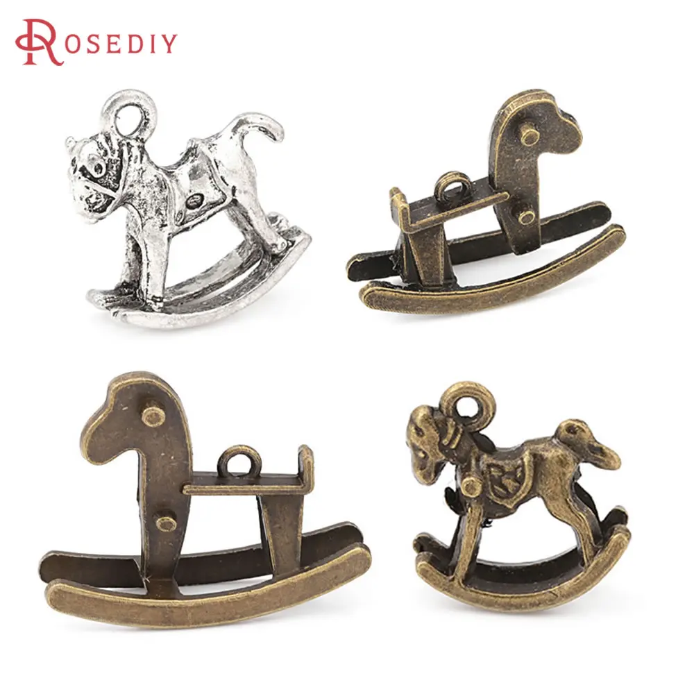 Antique Bronze Zinc Alloy Rocking Horse Charms Pendants Diy Jewelry Making Supplies Necklace Earrings Accessories for Women
Antique Bronze Zinc Alloy Rocking Horse Charms Pendants Diy Jewelry Making Supplies Necklace Earrings Accessories for Women