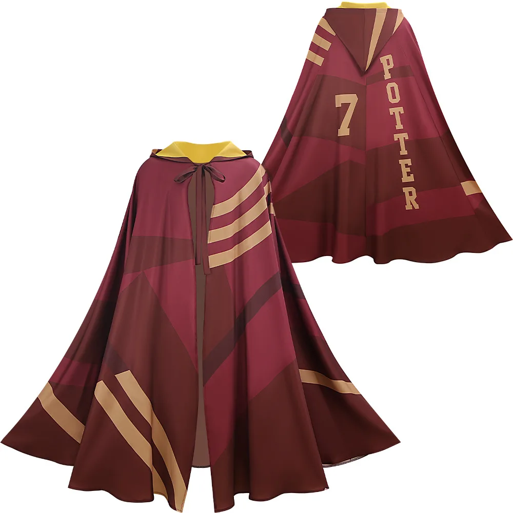 2026 New Potter Gryffindor Quidditch 7 Cape Cosplay Costume Red Hooded Cloak for Men Women Halloween Carnival Party Dress Up
2026 New Potter Gryffindor Quidditch 7 Cape Cosplay Costume Red Hooded Cloak for Men Women Halloween Carnival Party Dress Up