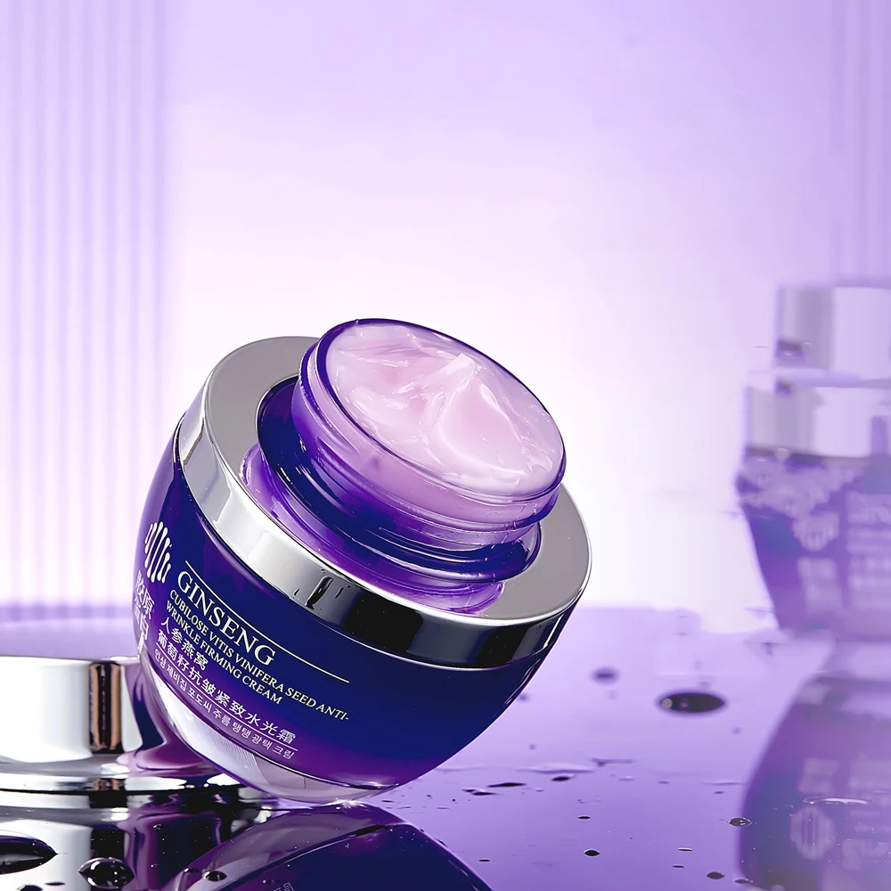 Ginseng Bird's Nest Grape Seed Anti Wrinkle Firming Water Gloss Cream Facial Moisturize Delicate Smooth Skincare Face Cream
Ginseng Bird's Nest Grape Seed Anti Wrinkle Firming Water Gloss Cream Facial Moisturize Delicate Smooth Skincare Face Cream