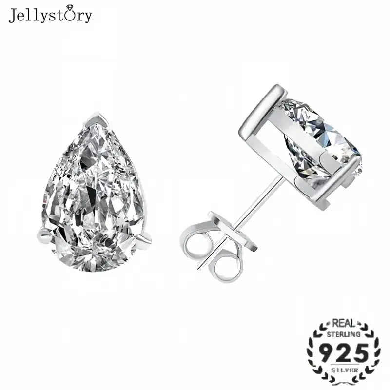 Pear Shape Moissanite Earrings S925 Sterling Silver Water Drop Drop Earring Wedding Jewelry Gift for Women
Pear Shape Moissanite Earrings S925 Sterling Silver Water Drop Drop Earring Wedding Jewelry Gift for Women