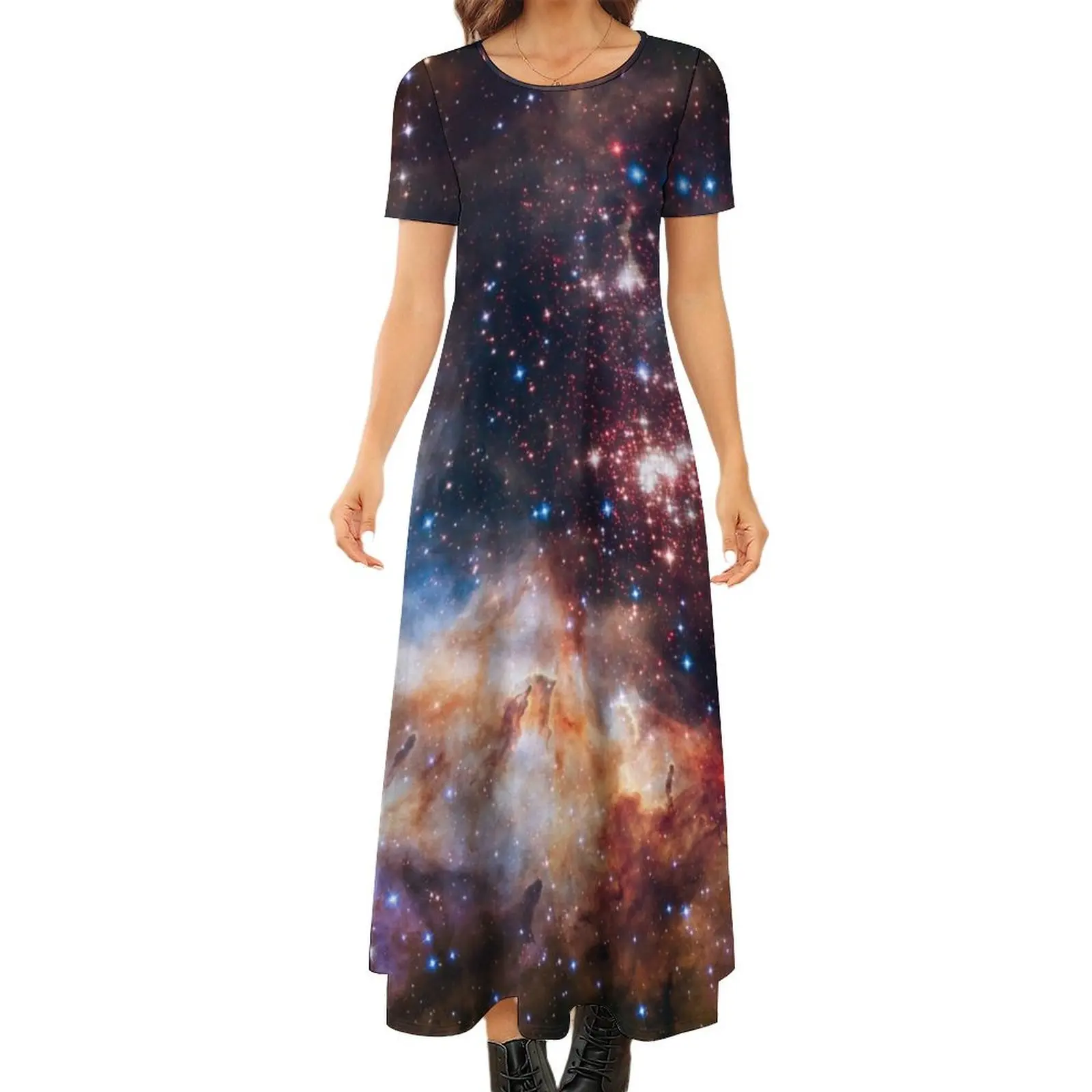 Star Cluster Round Neck Short Sleeve Dress elegant dresses plus sizes dress summer
Star Cluster Round Neck Short Sleeve Dress elegant dresses plus sizes dress summer