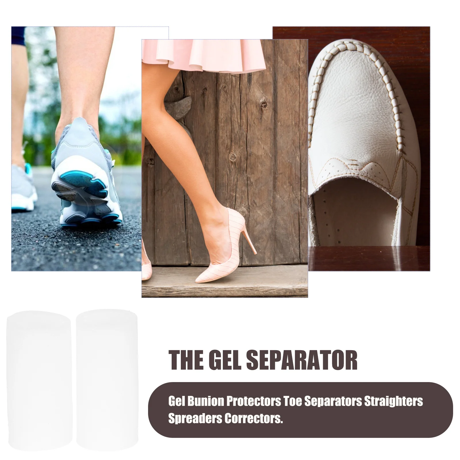 Toe Corrector Gel Bunion Protectors Size S 15mm 40mm Length Cuttable Relieves Pain Spreader Separator Straightener Foot Care
Toe Corrector Gel Bunion Protectors Size S 15mm 40mm Length Cuttable Relieves Pain Spreader Separator Straightener Foot Care