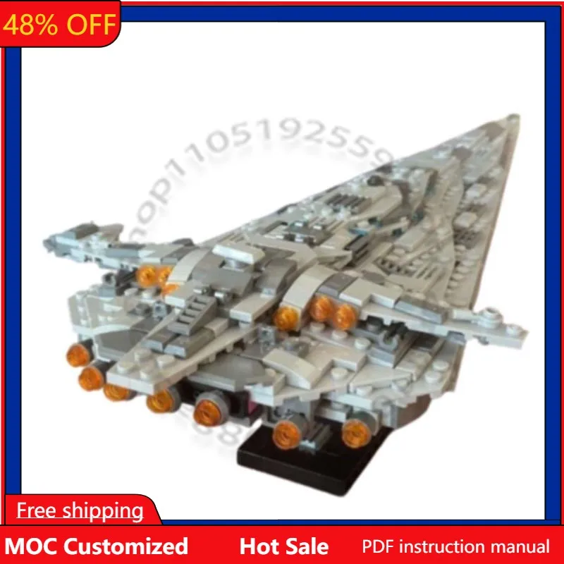 464 PCS Star Fighting StarDestroyer Midi Scale MOC Customize Modular Building Block Simple Popular Kids DIY Toy Birthday Gift
464 PCS Star Fighting StarDestroyer Midi Scale MOC Customize Modular Building Block Simple Popular Kids DIY Toy Birthday Gift