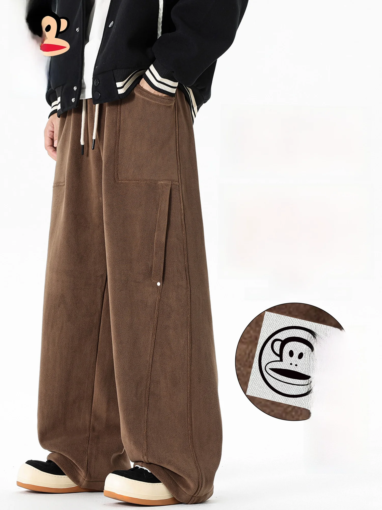 PaulFrank Winter Thiened Straight Leg Casual Pants Men's New Loose Fce Lined Long Trousers Comfortable Warm Polyester Fiber
PaulFrank Winter Thiened Straight Leg Casual Pants Men's New Loose Fce Lined Long Trousers Comfortable Warm Polyester Fiber