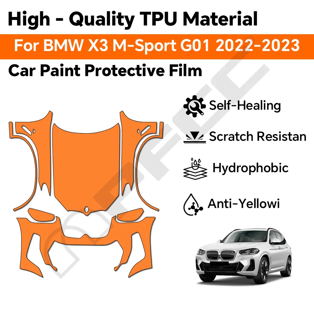TPU For BMW X3 M SPORT M G01 2022 2023 Paint Protection Film Anti-Scratch Car Body Clear Bra Pre-cut PPF Resistant Invisible Kit
TPU For BMW X3 M SPORT M G01 2022 2023 Paint Protection Film Anti-Scratch Car Body Clear Bra Pre-cut PPF Resistant Invisible Kit
