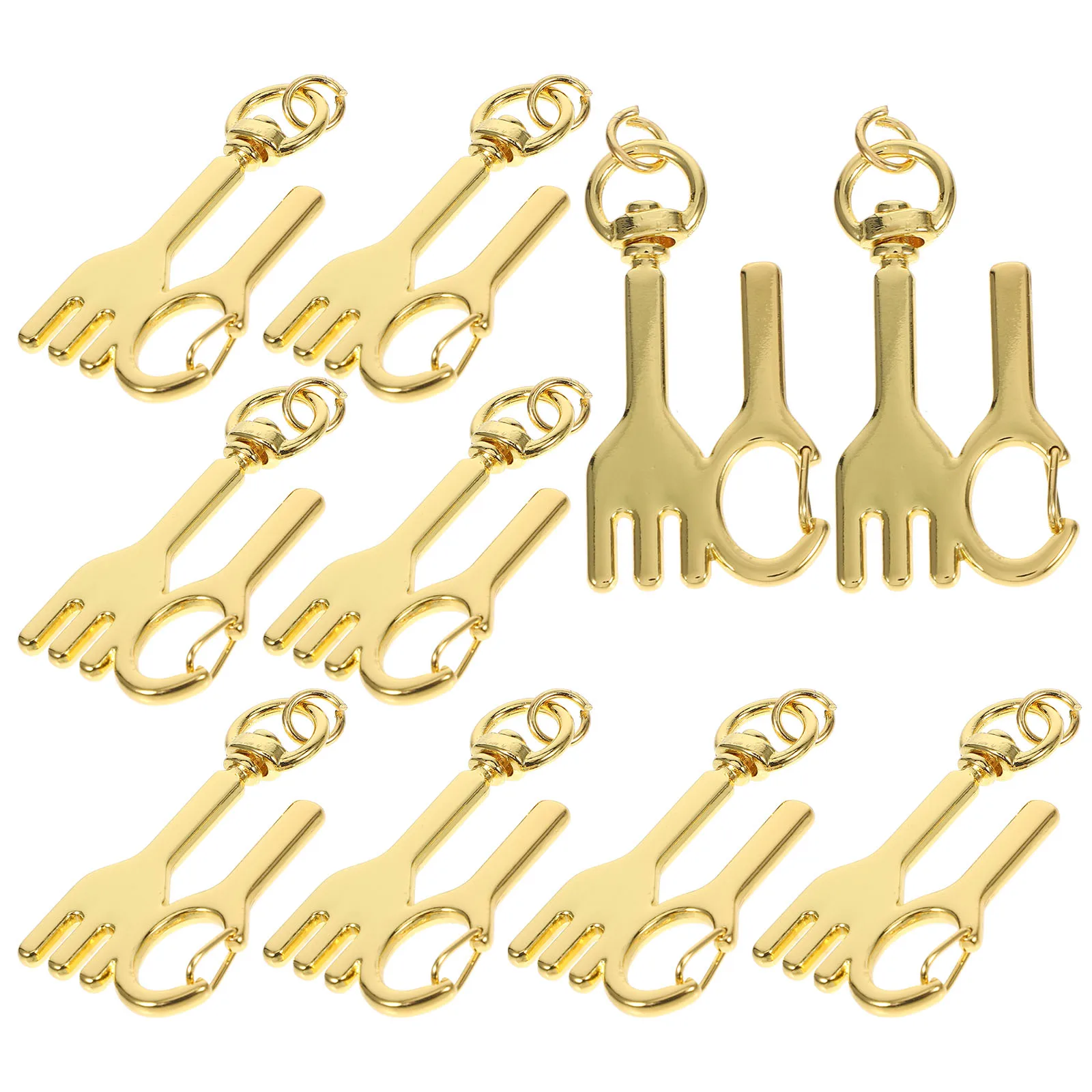 10pcs Fork Charms DIY Craft Kit Decorative Metal Accessories for Keychains Pendants Bulk Chains Clips Making
10pcs Fork Charms DIY Craft Kit Decorative Metal Accessories for Keychains Pendants Bulk Chains Clips Making