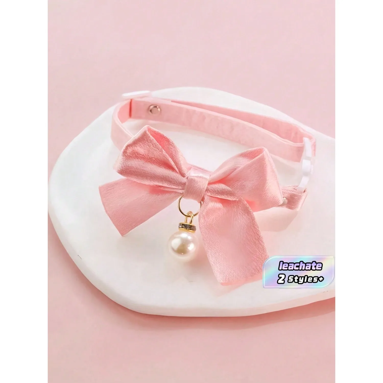 Pink Floral Breakaway Cat Collar With Bow & Pearls - Adjustable Kitten Collar, Lace Aesthetic Bowtie For Girl Cats, Cute Valentine's Gift For Female Kittens
Pink Floral Breakaway Cat Collar With Bow & Pearls - Adjustable Kitten Collar, Lace Aesthetic Bowtie For Girl Cats, Cute Valentine's Gift For Female Kittens