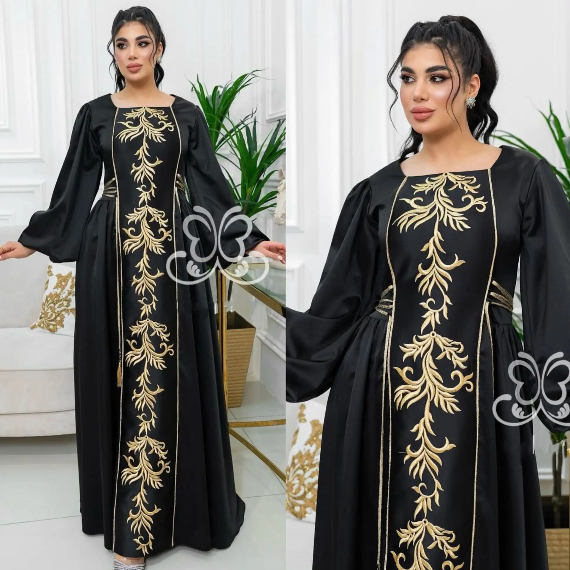 Fashionable Embroidered Drawstring Women's Dresses in The Muslim Style From Qatar, Turkey and The Middle East Region M-XXL
Fashionable Embroidered Drawstring Women's Dresses in The Muslim Style From Qatar, Turkey and The Middle East Region M-XXL